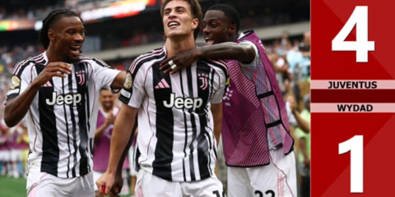 Thống kê trận Juventus & Wydad Casablanca